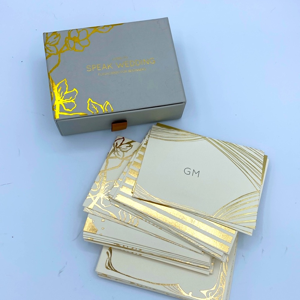 Learn to Speak Wedding Flash Cards
